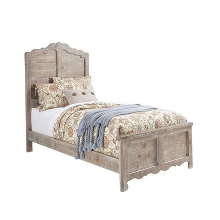 Progressive Furniture Progressive Furniture B643-25-26-27 Chatsworth Chalk Twin Panel Bed B643-25/26/27